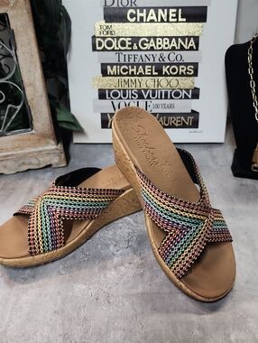 Sketchers Luxe Foam Wedge Sandals